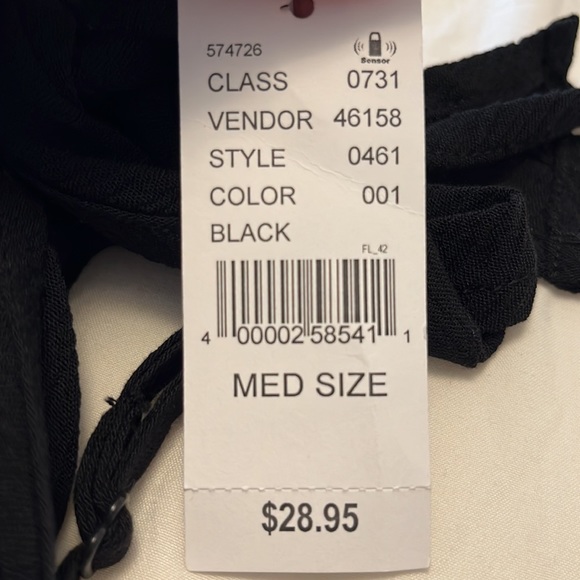 NWT Black Flowy Tank Top - Picture 5 of 5